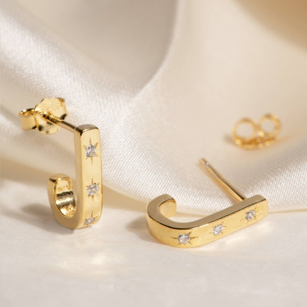 Semi Hoop Earrings